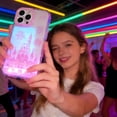thumbnail image 1 of Vibrant LED Bowknot Phone Case, Built-in Light Up Phone Cases, Multiple Pattern & Flash Modes, Castle Phone Cases for iPhone 13/14/15/16/17, Perfect for Daily Use (iPhone XR,Castle), 1 of 8