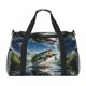 thumbnail image 1 of Balery Largemouth Bass Jumping Out of The Water Bolsa de Gimnasio para Mujeres, Bolsa de Viaje con Bolsillo Húmedo, Bolsa de Fin de Semana para Mujeres, Bolsa de Viaje Resistente al Agua, 1 of 7