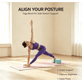 thumbnail image 4 of Yoga Block, Latex-Free EVA Foam Yoga Block Non-Slip Beveled Edge for Yoga Pilates Meditation Stretching,1Pack（Sky Blue）, 4 of 8