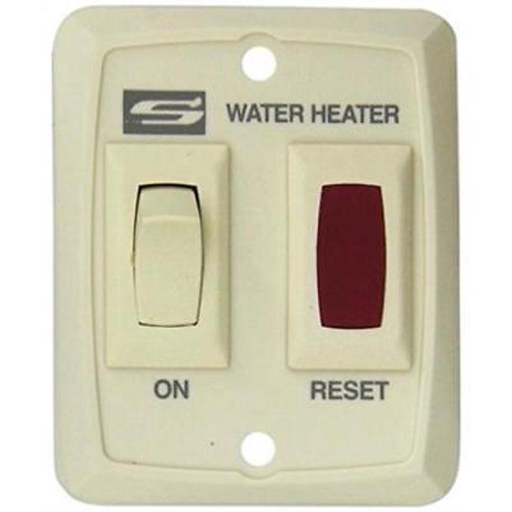 Suburban 234795 RV Water Heater Wall Switch With Light Assembly Cream