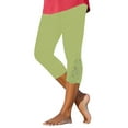thumbnail image 1 of Pantalones pitillo lisos para mujer, leggings con parche de encaje perforado, poliéster y spandex, elegantes y casuales, tallas S-XXL, 1 of 7