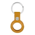 thumbnail image 3 of Slinger Leather Case for AirTag Finder, Anti-Scratch Protective Skin Cover with Keychain Compatible with AirTags 2021 (Yellow), 3 of 4