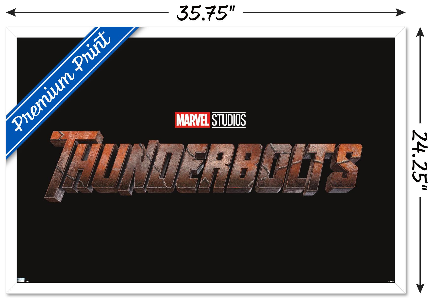 Marvel Thunderbolts - Logo Wall Poster, 22.375" x 34" Framed