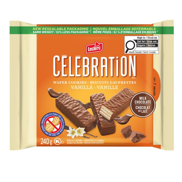 Lecl.Celeb.Coated Vanilla Wafer