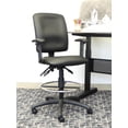 thumbnail image 3 of Boss Office Tabouret de Dessin en Cuir Multifonction avec Accoudoirs Réglables, 3 of 9
