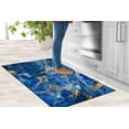 thumbnail image 3 of Car Mat Rug, Personalized Rug, Blue Marble Rug, Bridesmaid Gift Rug, Blue Rug, Modern Rug, Shimmery Rug, Modern Rugs, Corridor Rug, 3.3'x9.2' - 100x280 cm, 3 of 8