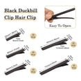 thumbnail image 2 of Pinzas para pelo de cocodrilo FASHEWELRY, color negro, 100 unidades, 5 tamaños, 2 of 7