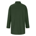 thumbnail image 6 of RYRJJ Women's Oversized Shacket Jacket Trendy Long Sleeve Button Up Flannel Shirt Winter Woolen Blend Jackets Coats with Pockets(Green,XXL), 6 of 9