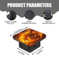 thumbnail image 2 of Hitch Cover Fits For 2-Inch Hitch,Fantasy Painting Of Enormous Majestic Dragon Made Out Of Firerubber Trailer Hitch Cover Tube Plug Insert,Car Exterior Accessories, Receiver Tube Hitch Plug, 2 of 6