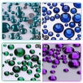 thumbnail image 3 of ND05 3d Nail Art Rhinestone Mix Sizes Ab Colors Flat Bottom Chameleon Nail Studs, 3 of 5