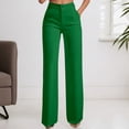 thumbnail image 4 of Women's Work Pants Stretchy 7/8 Ankle Dress Pants for Women Business Casual Tapered Slacks for Teacher, Golf, Travel Z01 Green XL, 4 of 4