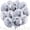 Silver, variant on 30Pcs 18 Inch Round Balloons Large Silver Round Shape Foil Balloons Big Silver Round Helium Mylar Decorations for Birthday Wedding Baby Shower Anniversary Engagement Party Supplies