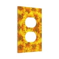 thumbnail image 2 of Kll 3d Sunflowers Wall Plate,Gloss Finish,Standard Size 1 - 5" X 3", Polycarbonate Thermoplastic,Electric Receptacle Plug Covers, 2 of 8