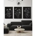 thumbnail image 5 of Drsoum Black White Flower Wall Art 24x36in3pcs Black Framed Vintage Minimalist Floral Wall Hanging Decor Bohemain Botanical Prints Artwork for Bedroom Living Room Hallway, 5 of 8
