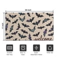 thumbnail image 5 of Happy Halloween Door Mat Decorations Pumpkin Skull Bat Spider Doormat Retro Outdoor Inside Floor Rugs Crystal Velvet 30x17 Inches, 5 of 7