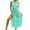 Mint Green, variant on Youmylove Womens Casual Summer Sundress Women's Sheer Beach Cover Up Dress With Waist Lace Mesh Sarong For Vacation Crochet Bathing Suit Coverups
