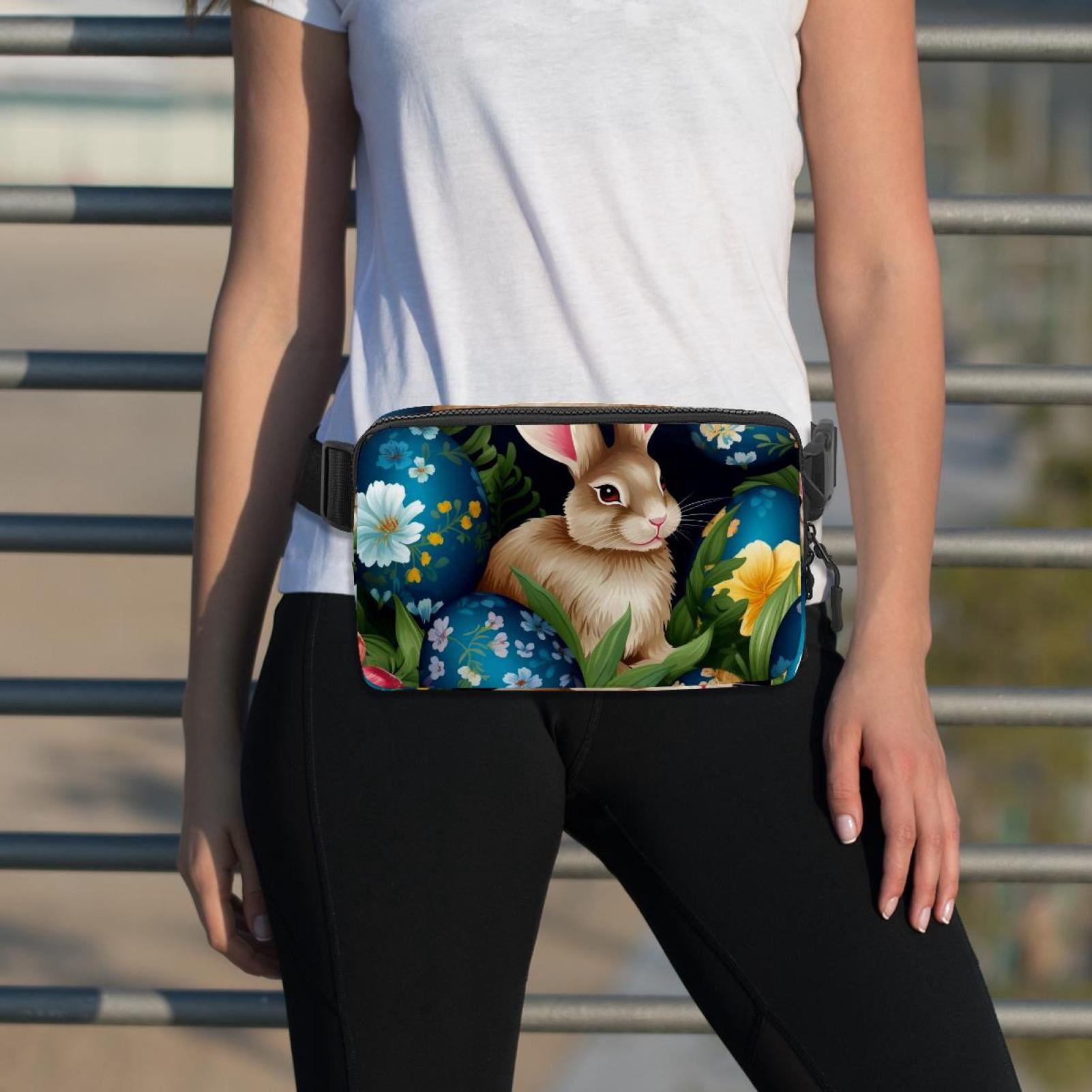 Easter Lightweight Adjustable Waist Bag Fanny Pack with Extension Strap - Unisex Fitness Running Belt