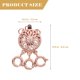 thumbnail image 3 of 2 piezas Collar en capas Collar de hebilla Joya de joyas para hacer collar, 3 of 7