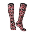 thumbnail image 4 of Daiia Sports Socks Rose Flowers Printed Novelty Crew Socks for Men Women Knee High Socks Cotton Socks Soft & Breathable Support Unisex Socks, 4 of 9