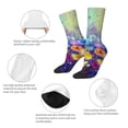 thumbnail image 3 of Yiaed Spring Flower Seasonal Print Great elasticity Crew Socks Sports socks for Men and Women, 3 of 5