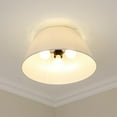thumbnail image 2 of Golden Lighting Penn 3-light Flush Mount in Matte Black, 2 of 5