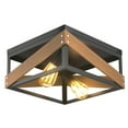 thumbnail image 1 of Gymax Adjustable Ceiling Lamp Geometric Lights Rustic Flush Mount Hallway Living Room, 1 of 9