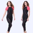 thumbnail image 4 of Pantalones de traje de neopreno de neopreno UV-Protección contra la protección contra los adultos Buceo de buceo para el buceo Natación Snorkeling Scuba Spaning Surfing Mujer Red XS 1.5mm kenally OD003700-07, 4 of 7