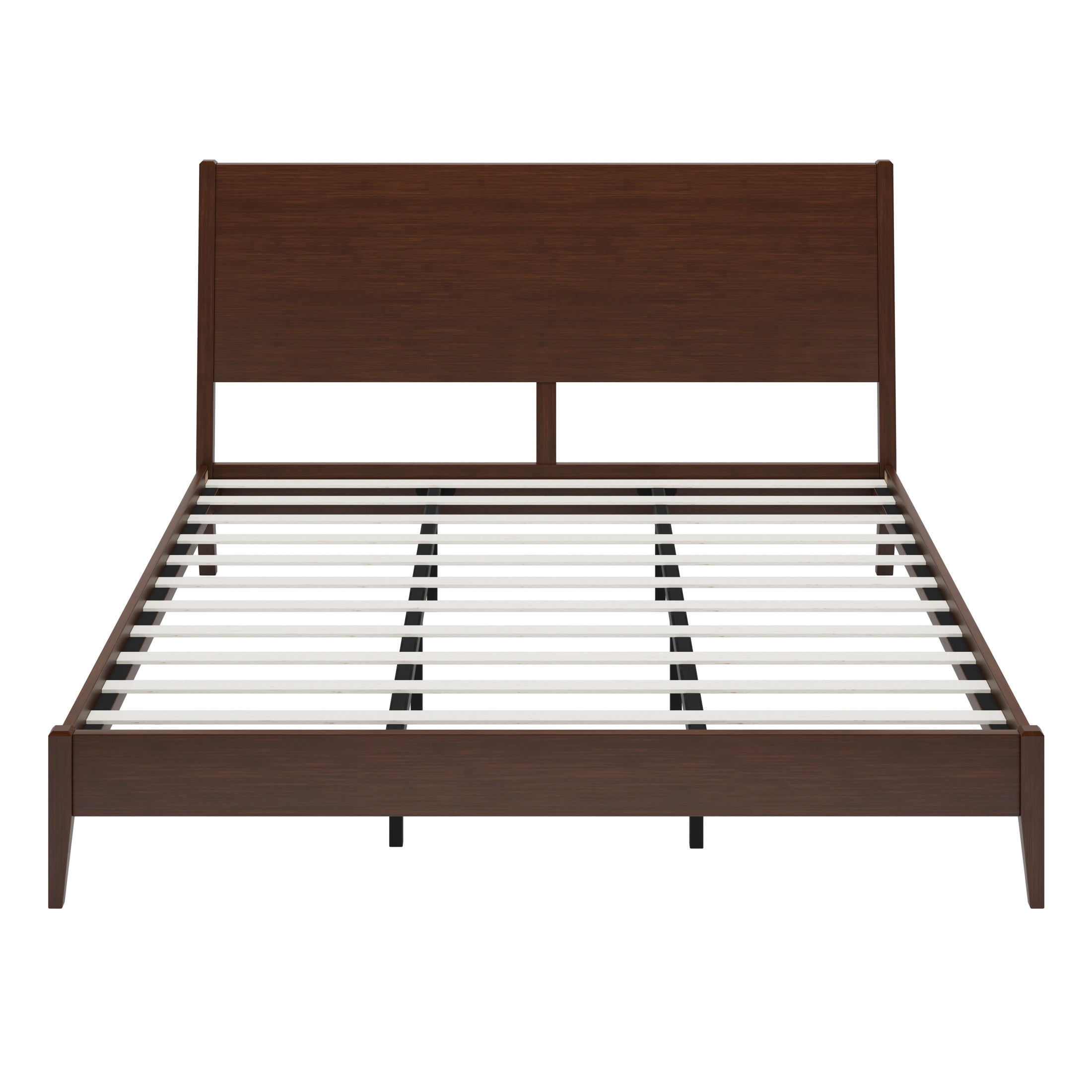 Christopher Knight Home Mid-Century Modern Solid Bamboo Wood Platform Bed, King Size, Chocolate