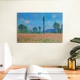 thumbnail image 3 of Elephant Stock Poppy Field Giverny 1891 Wall Art - Horizontal Canvas Wall Art - Living Room Wall Decor - Nature Canvas - Blue And Gray Decor By Claude Monet - 12" x 8", 3 of 8