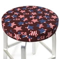 thumbnail image 3 of KLL American Stars1 Round Bar Chair Cushion Cover 14 inch ,Bar Stool Protector with Elastic, Soft Washable, 3 of 6