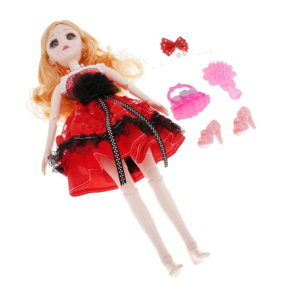 14Inch 20 Ball Jointed Doll Full Set Clothes Shoes Makeup, Best Gift s Toddlers B