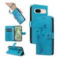 thumbnail image 1 of Funda De Piel Emboss Butterfly Cards Con Ranura Para Google, 1 of 7