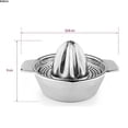 thumbnail image 2 of MUMQAQ Citrus Lemon Orange Grapefuit Juicer Manual Squeezer Stainless Steel 304 Robust Hand Juicer Reamer Rotation Press with Strainer, Dishwasher Safe, Easy to Clean, Heavy Duty, 2 of 7