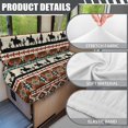 thumbnail image 6 of XYZCANDO Western Cowboys Print RV Dinette Cushions Ethnic Style Bench Cover Comfortable Furniture Covers Washable Camper Accessories Stylish Loveseat Couch Cover for RV Camper Car Bench Brown, 6 of 7
