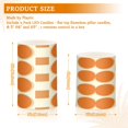 thumbnail image 6 of Yayeee Flameless Candles with Remote Flickering Battery Operated Multi Color Changing, Orange Geometric Pattern, 6 of 7