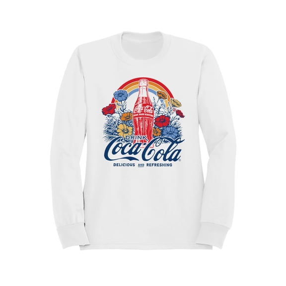 Officially Licensed Coca Cola Retro Floral Design Women's Sweatshirt