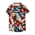 thumbnail image 5 of Fiudx Ofertas Flash Del Día Blusas de Manga Corta Estampadas con Flores y Plantas Cómodas Informales Regulares para Mujer a La Moda, 5 of 5