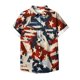 thumbnail image 5 of Fiudx Ofertas Flash Del Día Blusas de Manga Corta Estampadas con Flores y Plantas Cómodas Informales Regulares para Mujer a La Moda, 5 of 5