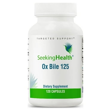Seeking Health Ox Bile, 125 mg Digestive Enzyme Supplement, Gallbladder Support, Histamine Intolerance Support, Vegetarian Capsules (120 Capsules)