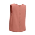 thumbnail image 7 of ClodeEU Women's V Neck Sleeveless Linen Tank Top, Casual Loose Fit Summer Lightweight Blouse Pink,Women's Plus S, 7 of 7