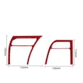 thumbnail image 3 of Real Bright Soft Car Interior Carbon Fiber Sticker Decoration2Pcs Red Carbon Fiber Interior Side Air Vent Outlet Cover For Acura TLAuto Car Protection Interior Accessories, 3 of 8