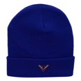 thumbnail image 5 of Deer Antler Insignia Embroidered 12 Inch Long Knitted Beanie - Royal OSFM, 5 of 5