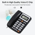thumbnail image 7 of Pinnaco Big Button Corded Telephone for Elderly Seniors, LCD Display, Flash/Redial/Hands Free Functions, Dual Ports - Ideal for Home and Office Use, 7 of 7