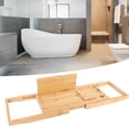 thumbnail image 4 of Estante para bañera, ducha de bambú retráctil multifuncional estante para bañera multifuncional estante para bañera lograr más, 4 of 8