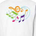 thumbnail image 3 of Inktastic Music Notes Musical Adult Sweatshirt, 3 of 4