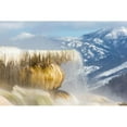 thumbnail image 2 of The Yellowstone Collection 24x17 Black Modern Framed Museum Art Print Titled - Canary Spring, Mammoth Hot Springs, Yellowstone National Park, 2 of 4