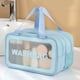 thumbnail image 2 of Neceser Con Separación Para Productos Secos Y Húmedos Bolsa De Almacenamiento De Gran Capacidad Bolsa De Cosmeticos Portátil Doble De Pvc Para Fitness, Natación Y Viajes, 2 of 4