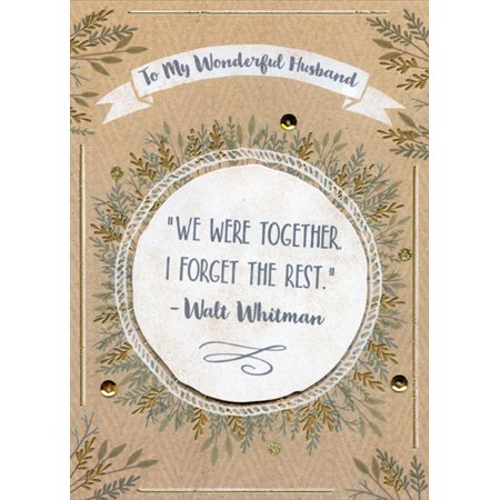 Designer Greetings We Were Together Tip On Quote Foil And
