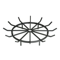 SteelFreak 28 Inch All Steel Wagon Wheel Style Fireplace Firepit Grate