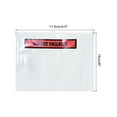 thumbnail image 2 of Uxcell 4.5x6" Clear Packing List Envelope, 100 Pack Self-Adhesive Side Loading Invoice Label Pouch Sleeves, 2 of 6